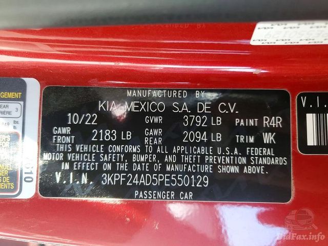 2023 Kia Forte — VIN 3KPF24AD5PE550129 — Lot photographs 12